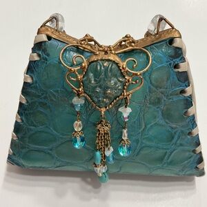 Maya handbag color turquoise